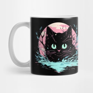 Cottagecore Goth Kawaii Anime Cat Gifts Men Girls Womens Cat Mug